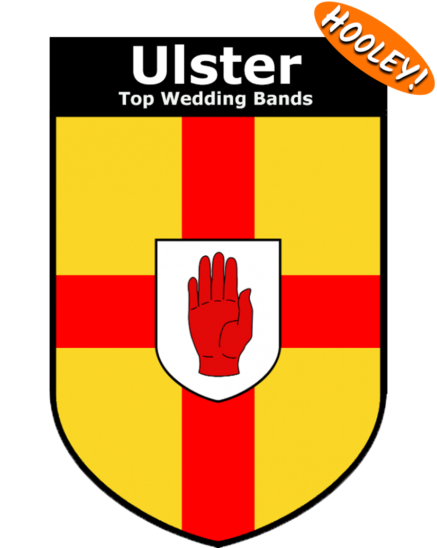 Ulster top wedding bands shield